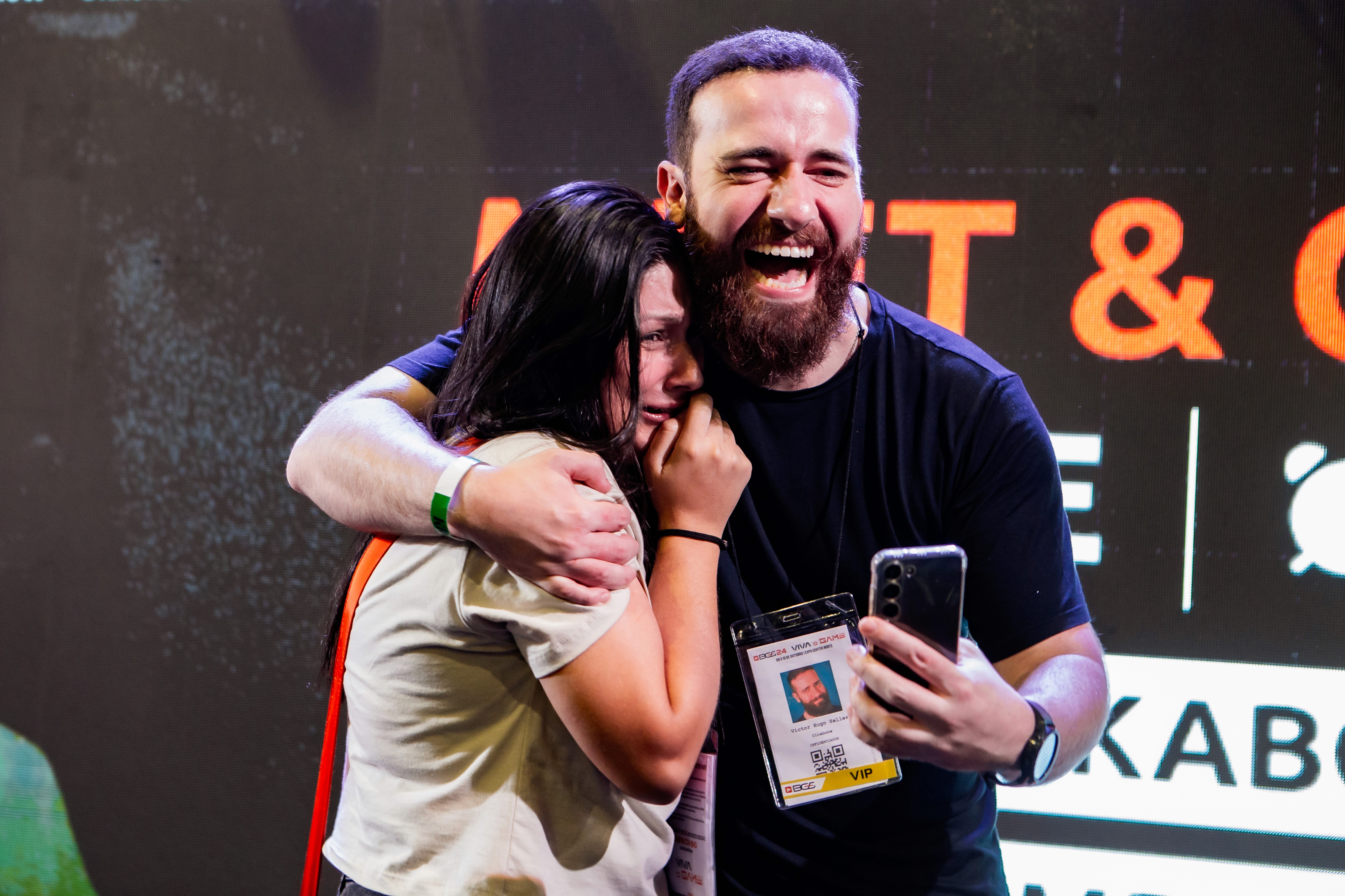 Women On Neon Background