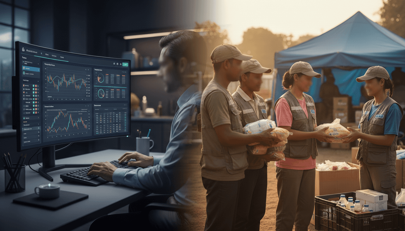 five children smiling while doing peace hand sign