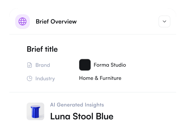 AI ad brief generator