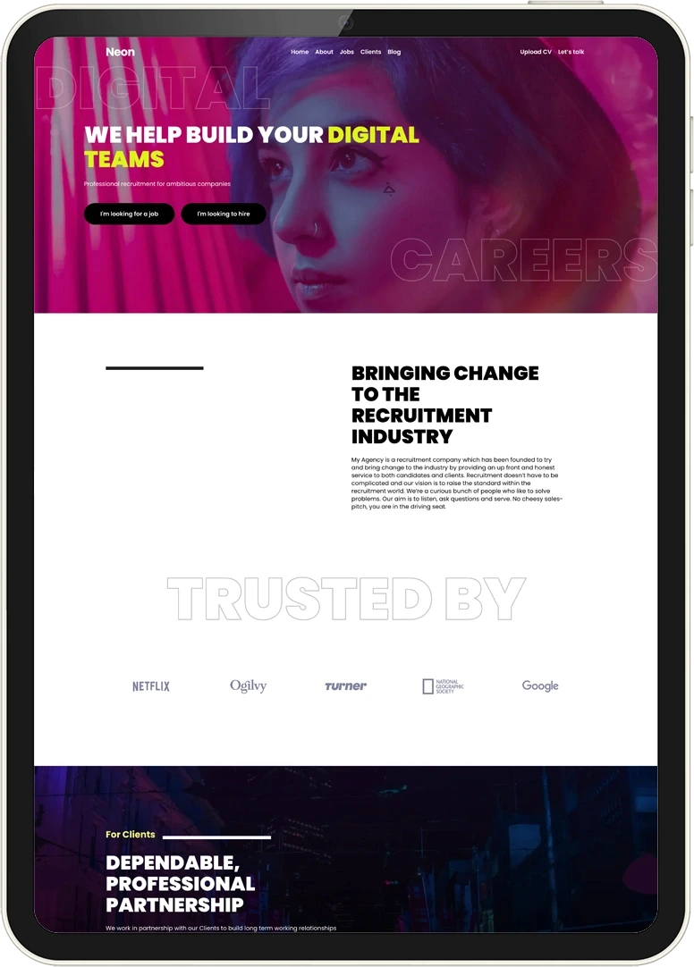 Recsite website template