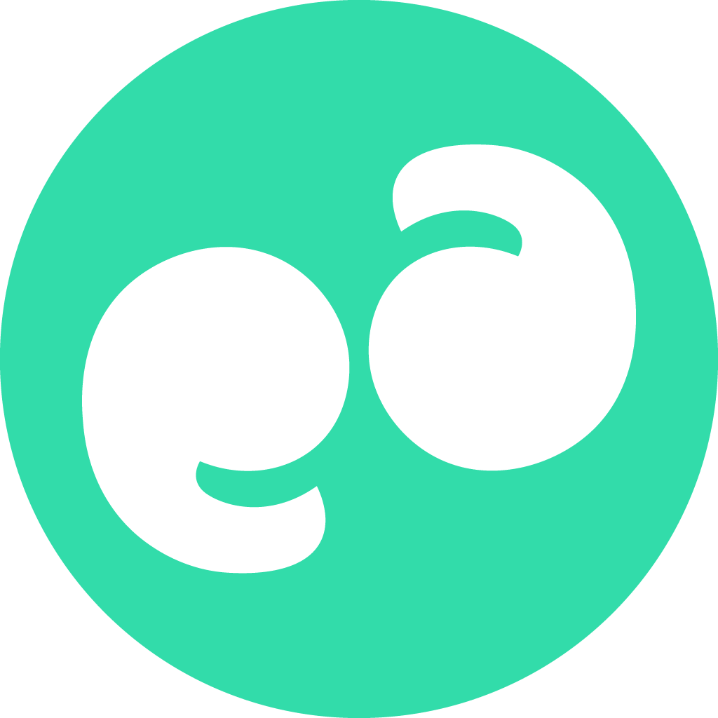 learn Favicon in Weiss in Grünem Kreis