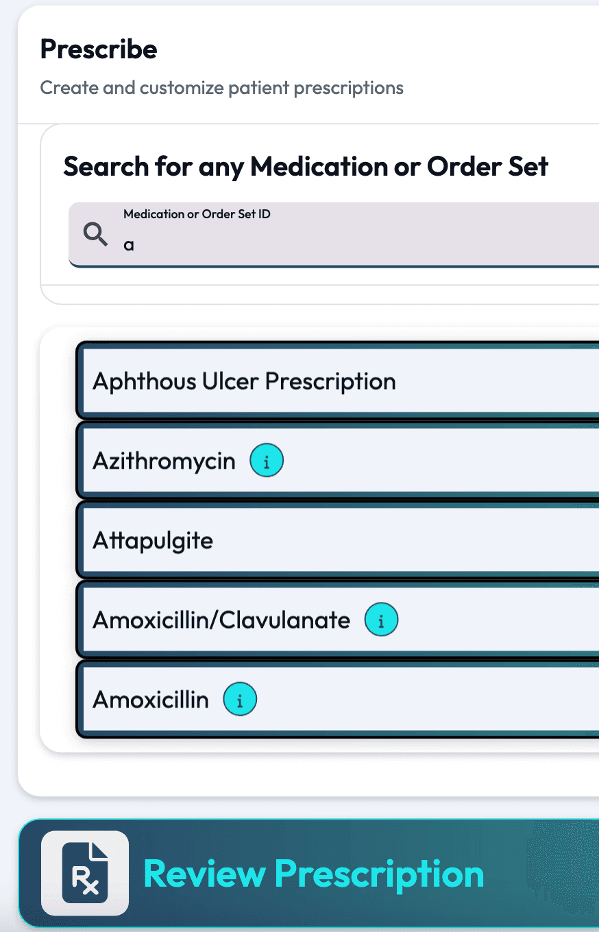 DentalRx Prescribe