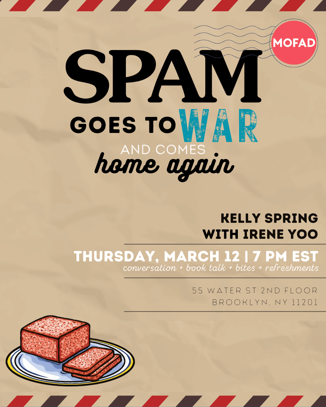 round white ceramic plate filled with waffle