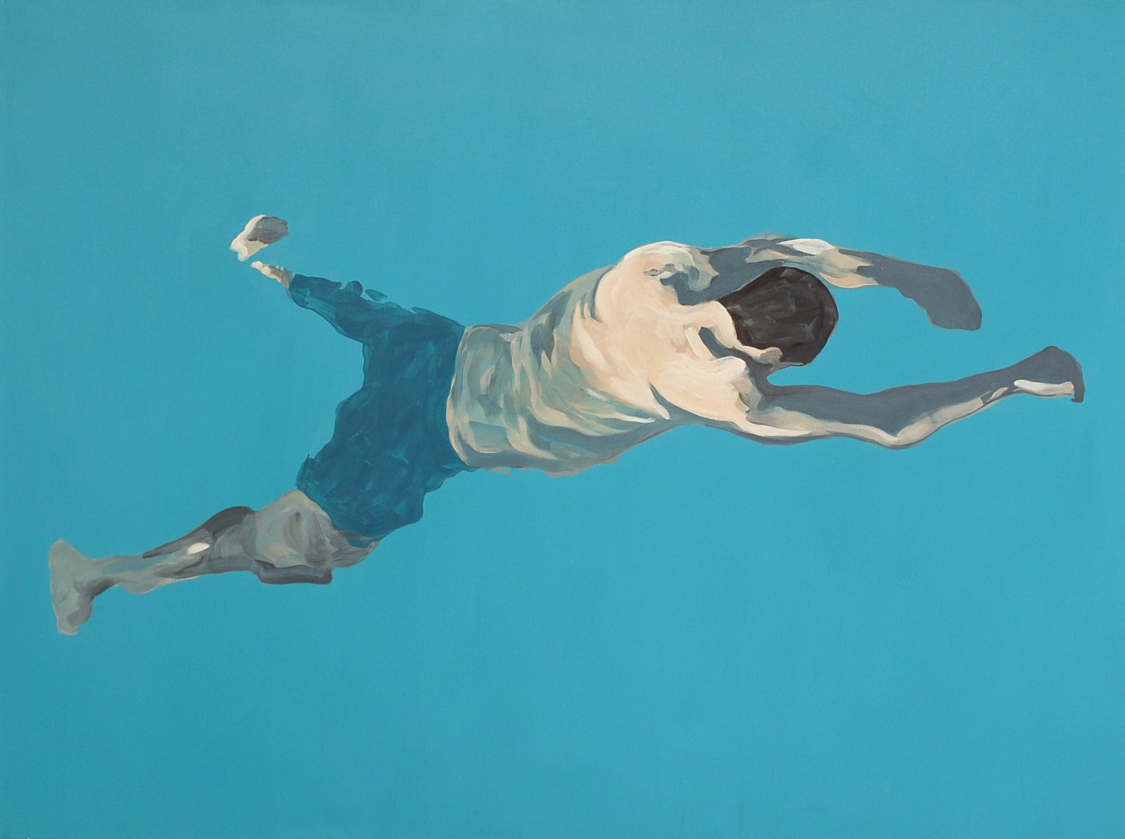 Flottant n°8, Acrylique sur toile, 130 x 97 cm, 2021