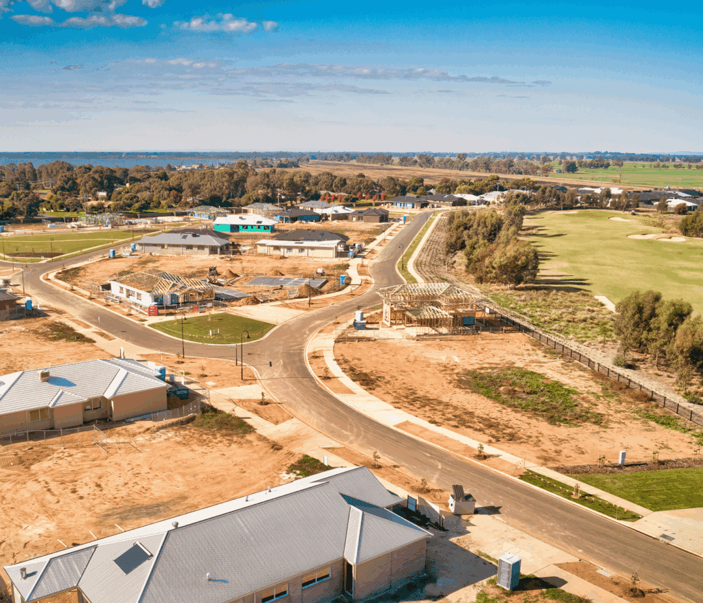 Residential development under construction.