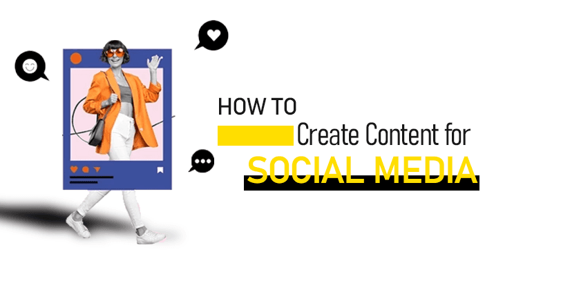 Engaging feed post showcasing tips on how to create content for social media