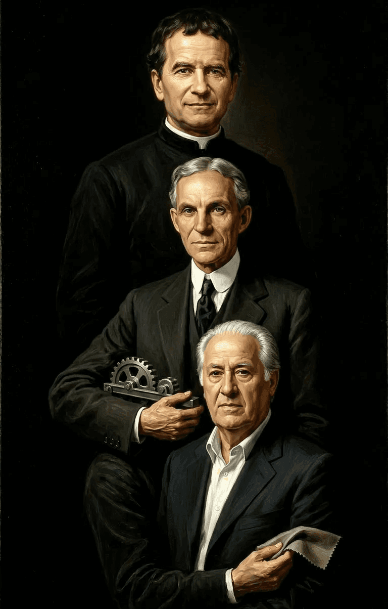 San Juan Bosco, Henry Ford, Amancio Ortega