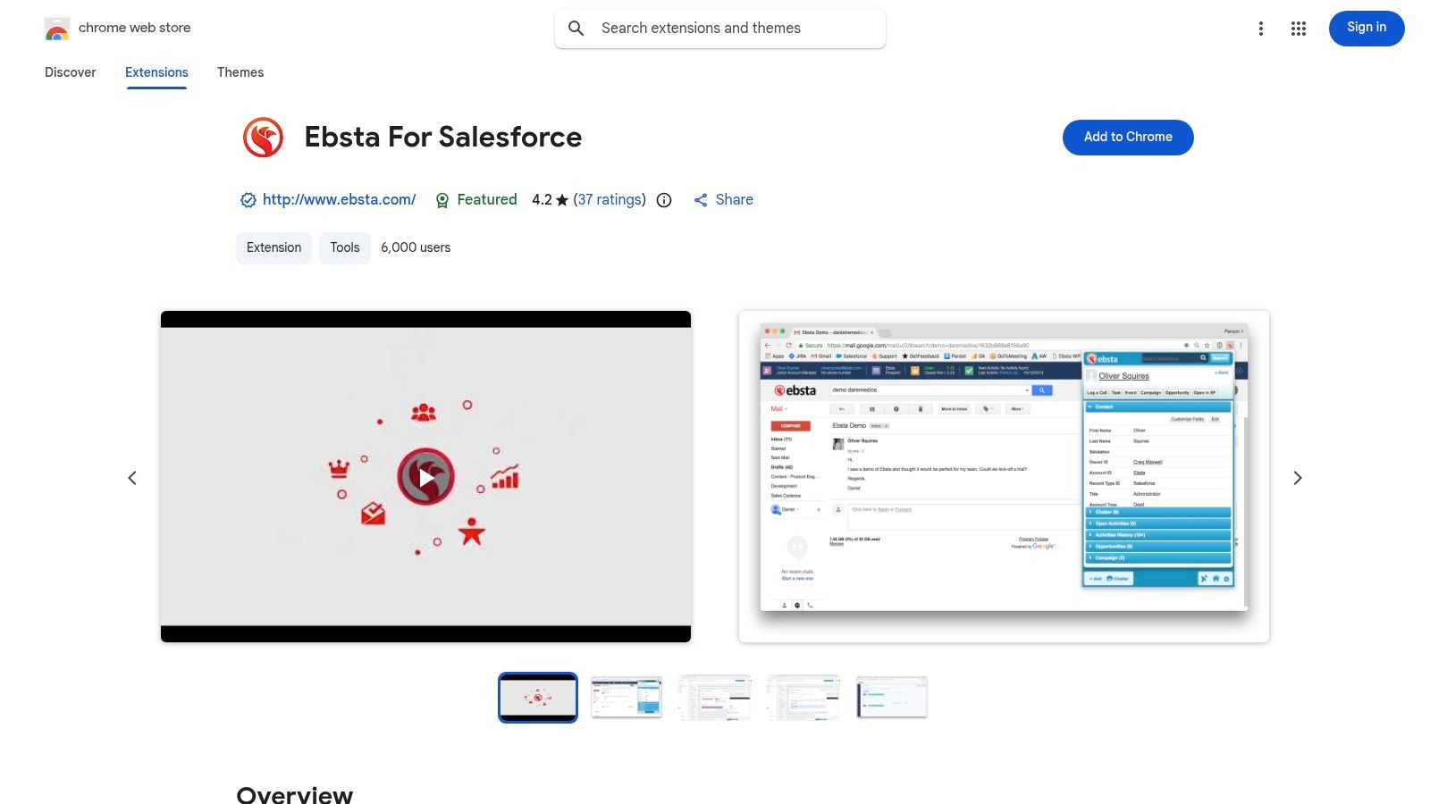 Ebsta for Salesforce (Chrome)