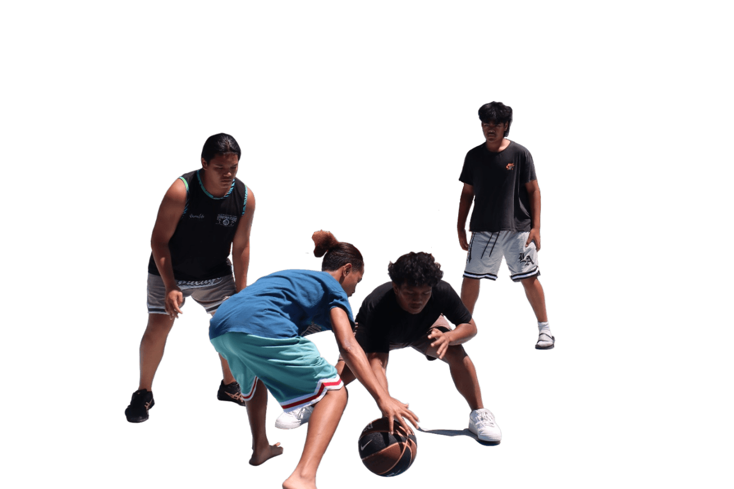 Kids Playing Basketball