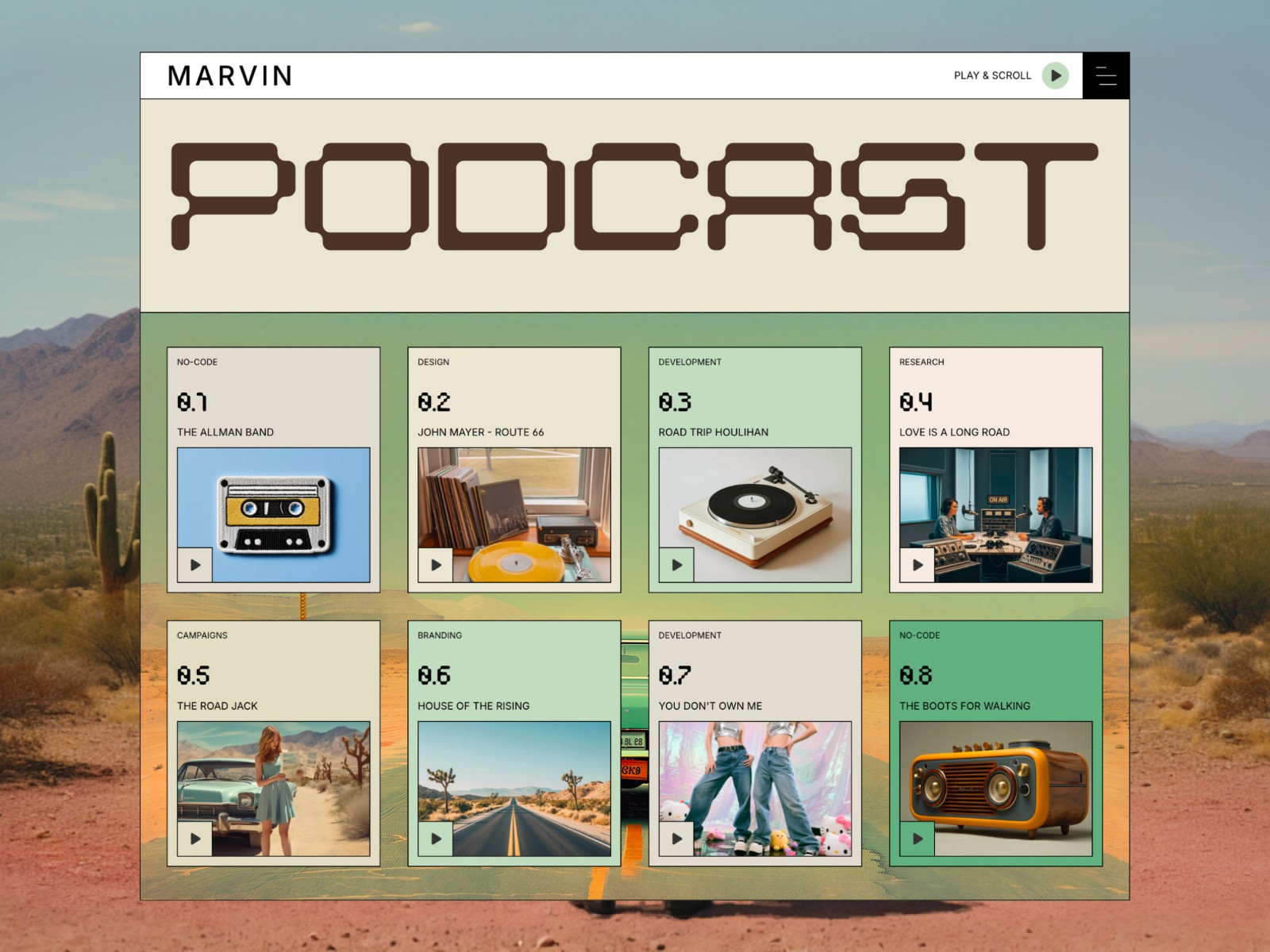 Marvin — 极简彩色创意机构官网设计灵感
