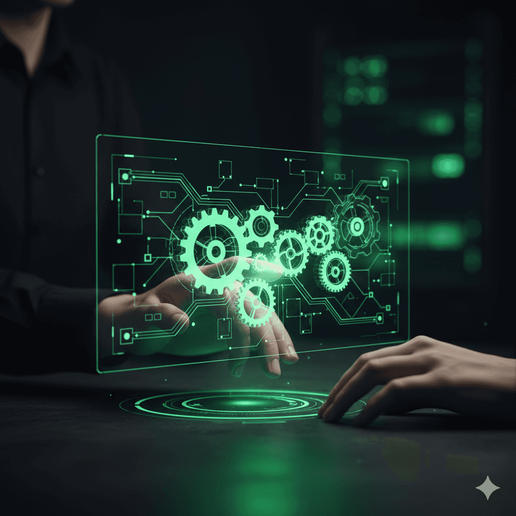 A person using laptop