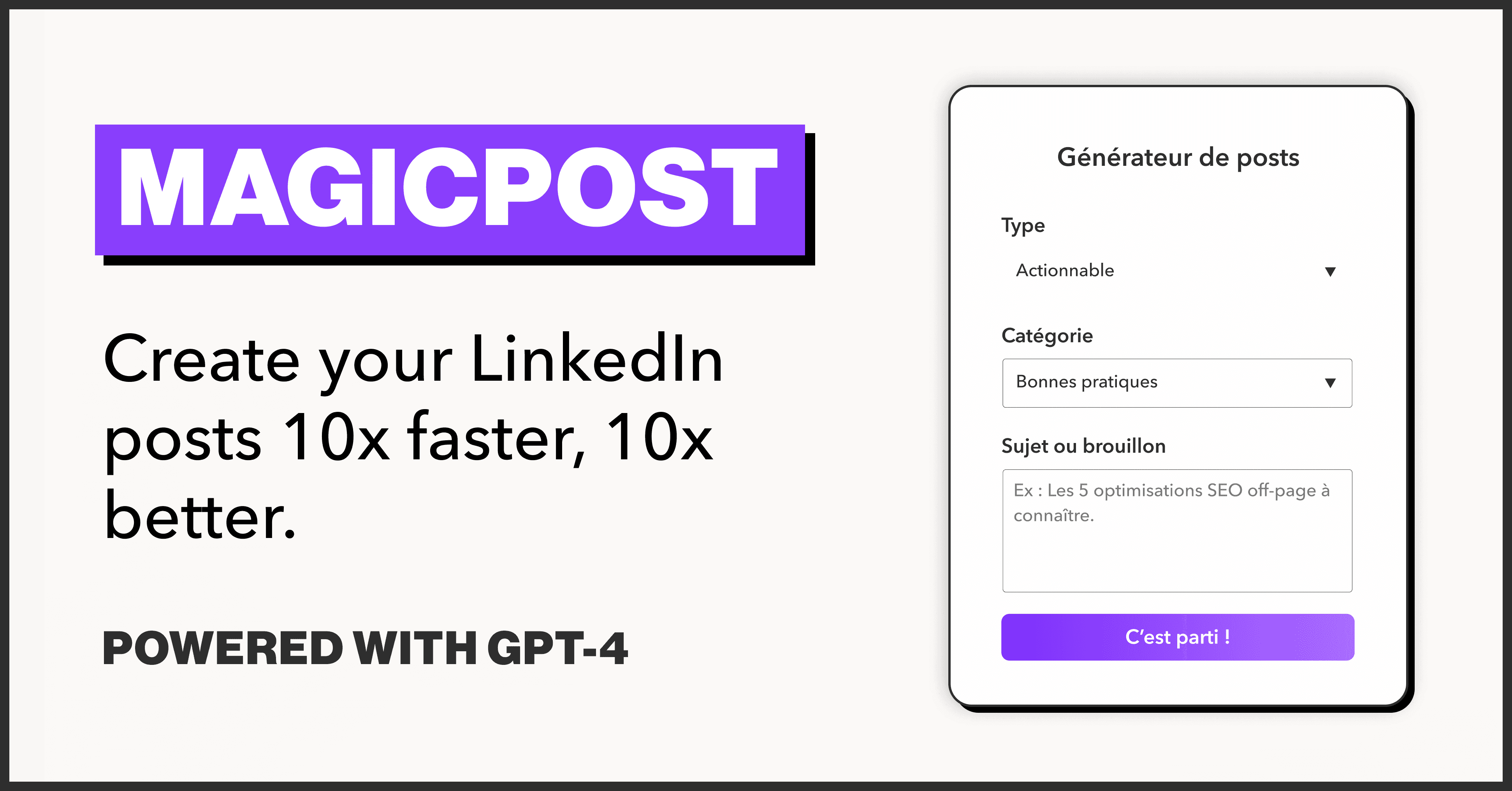 MagicPost LinkedIn Post Generator With AI