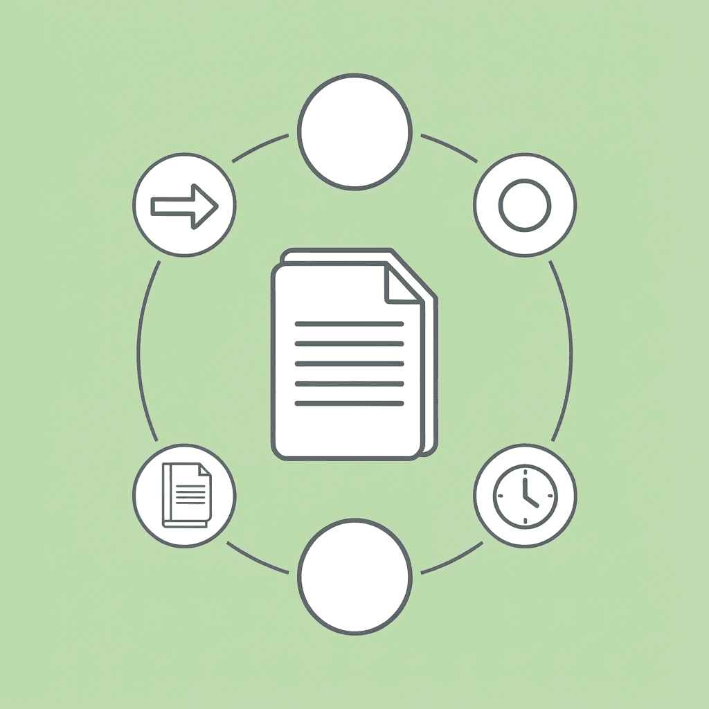 Five note sources (Google Docs, PDFs, highlights, voice notes, browser tabs) connected to a central hub representing fragmentation