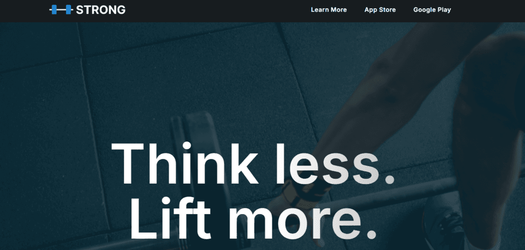 Strong: Best App for Loggin Workouts