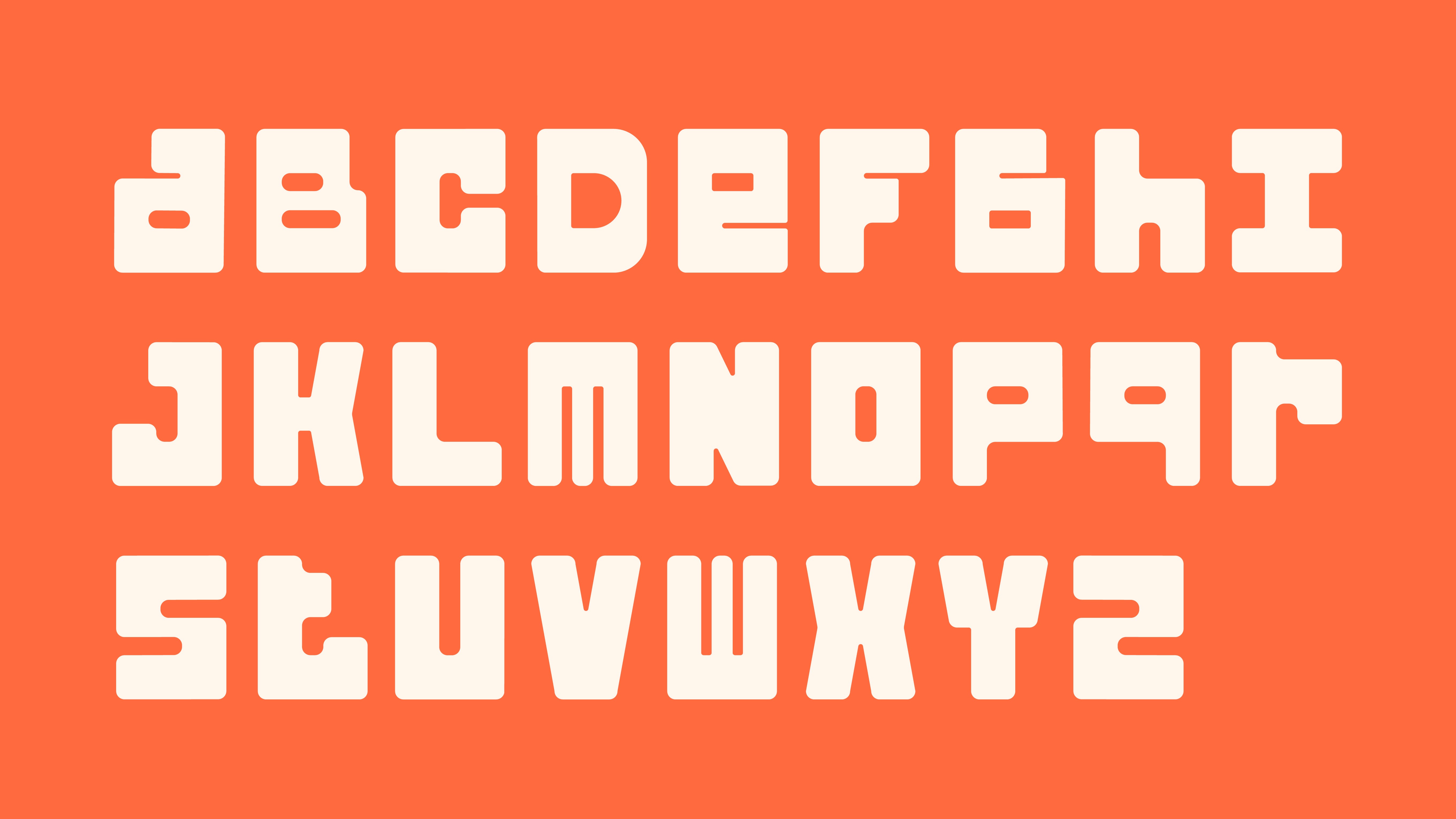 custom logo font be flat design lettertype