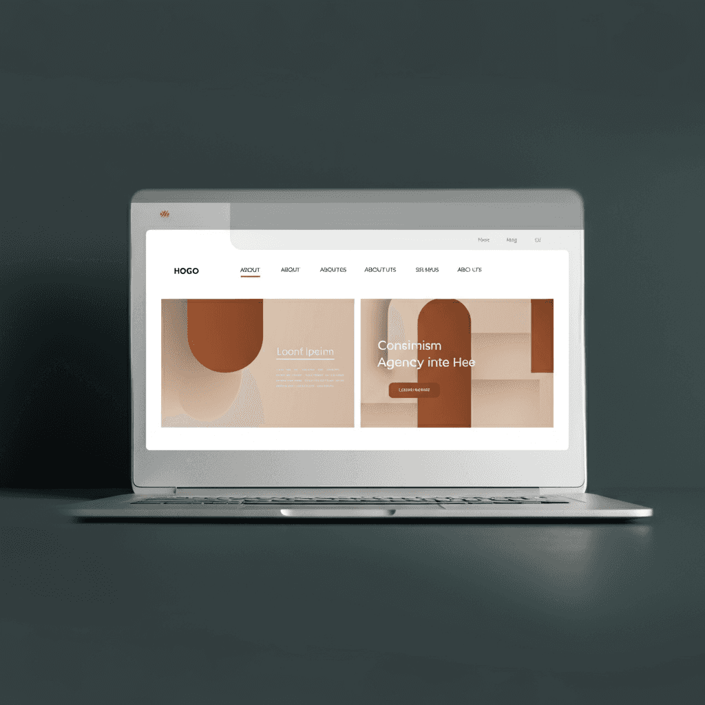 a bold and minimal agency website