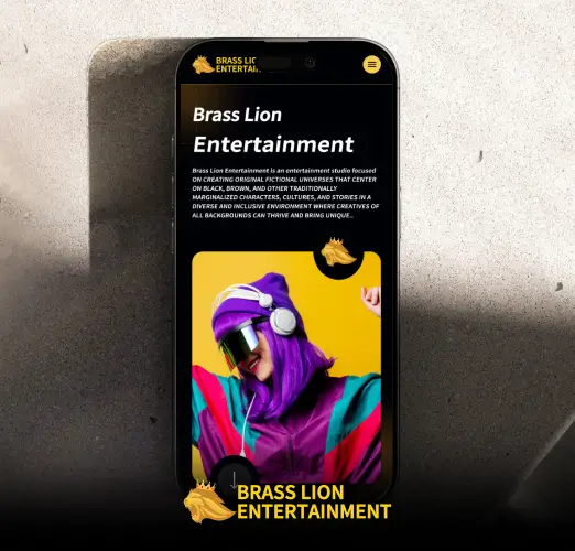 Brass Lion Entertainment mockup