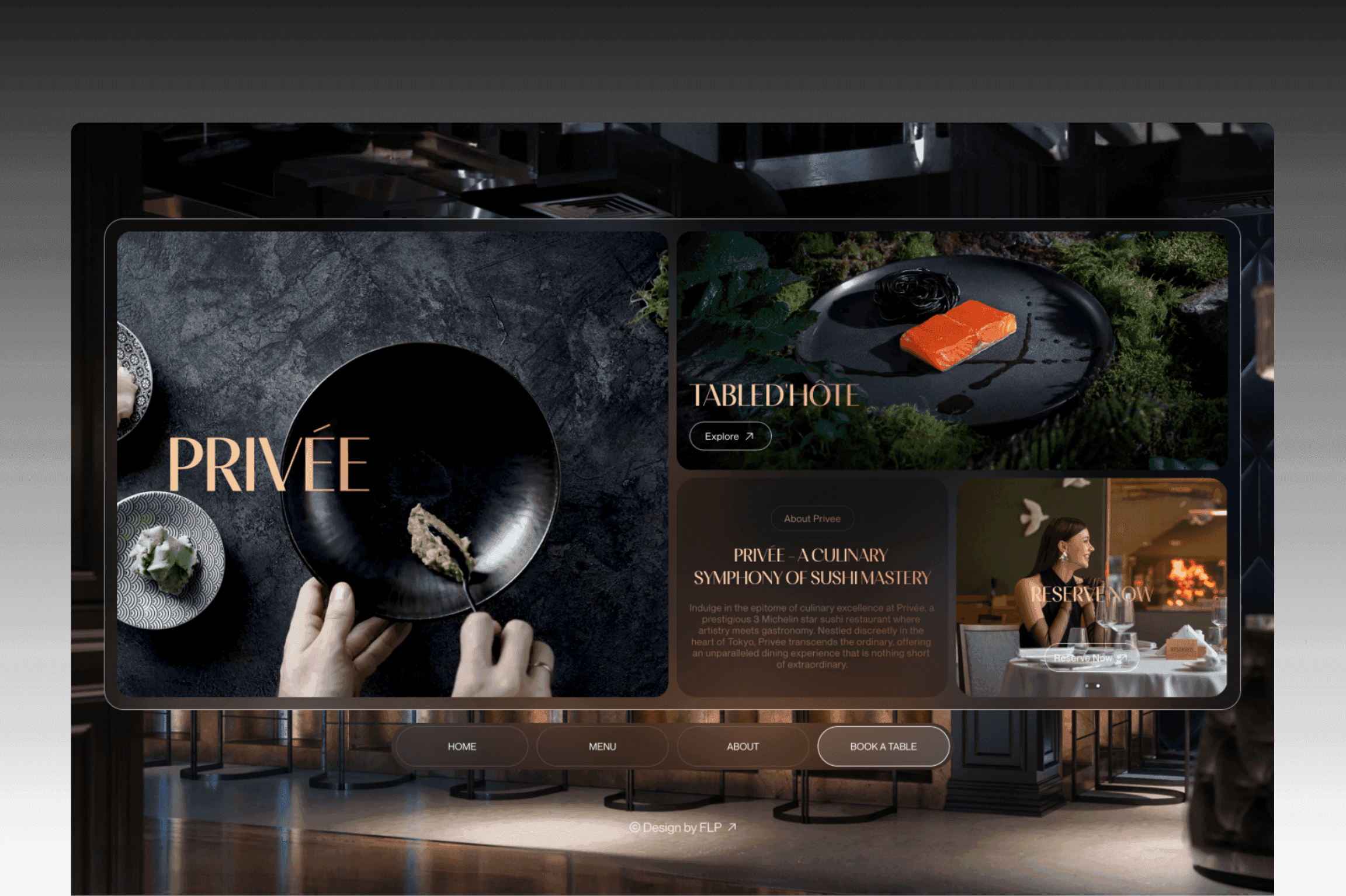 PRIVÉE — 作品集网站设计灵感