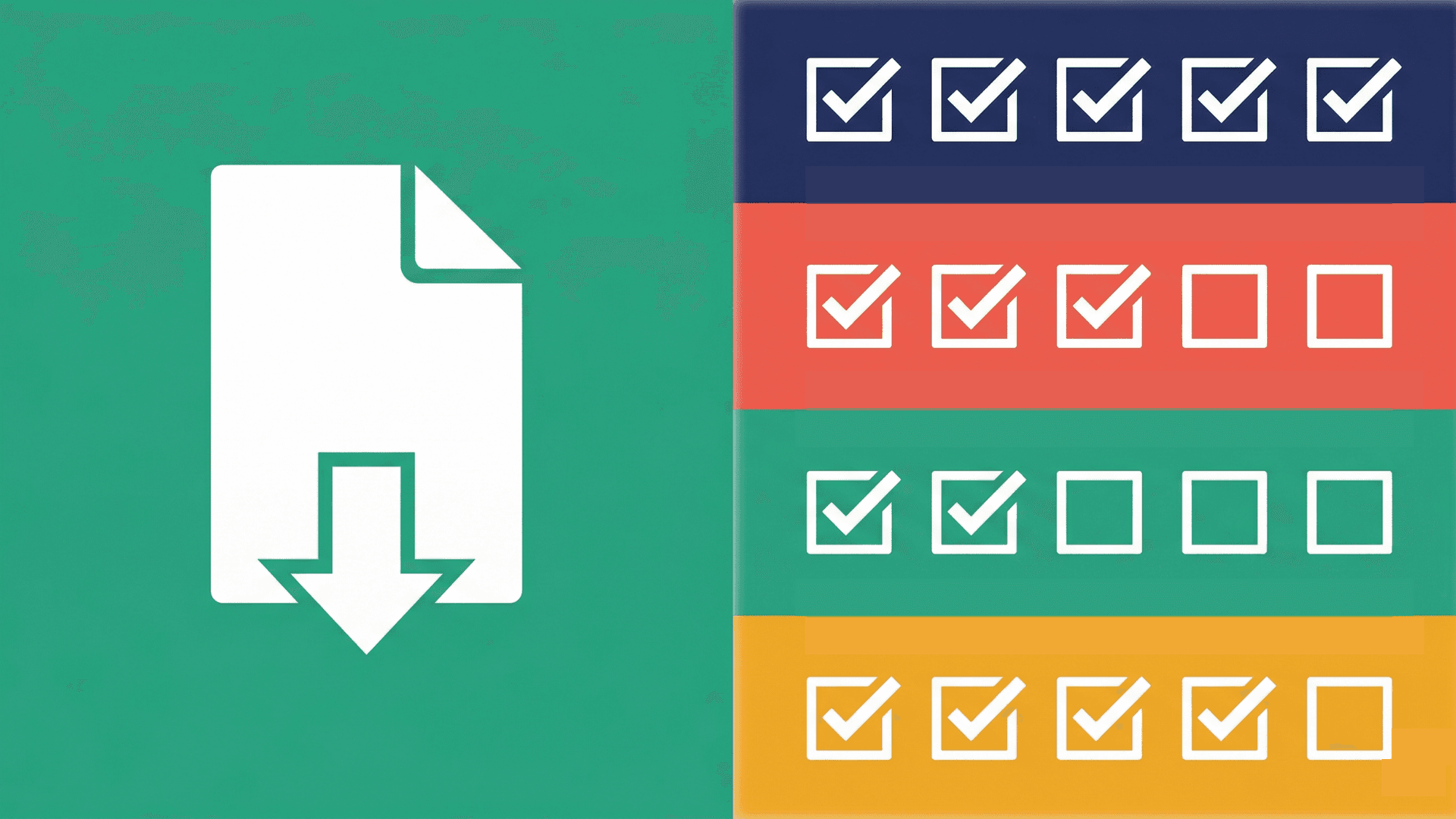 全30項目のセルフチェックシートPDFダウンロードのイメージ：4カテゴリの全項目を収録