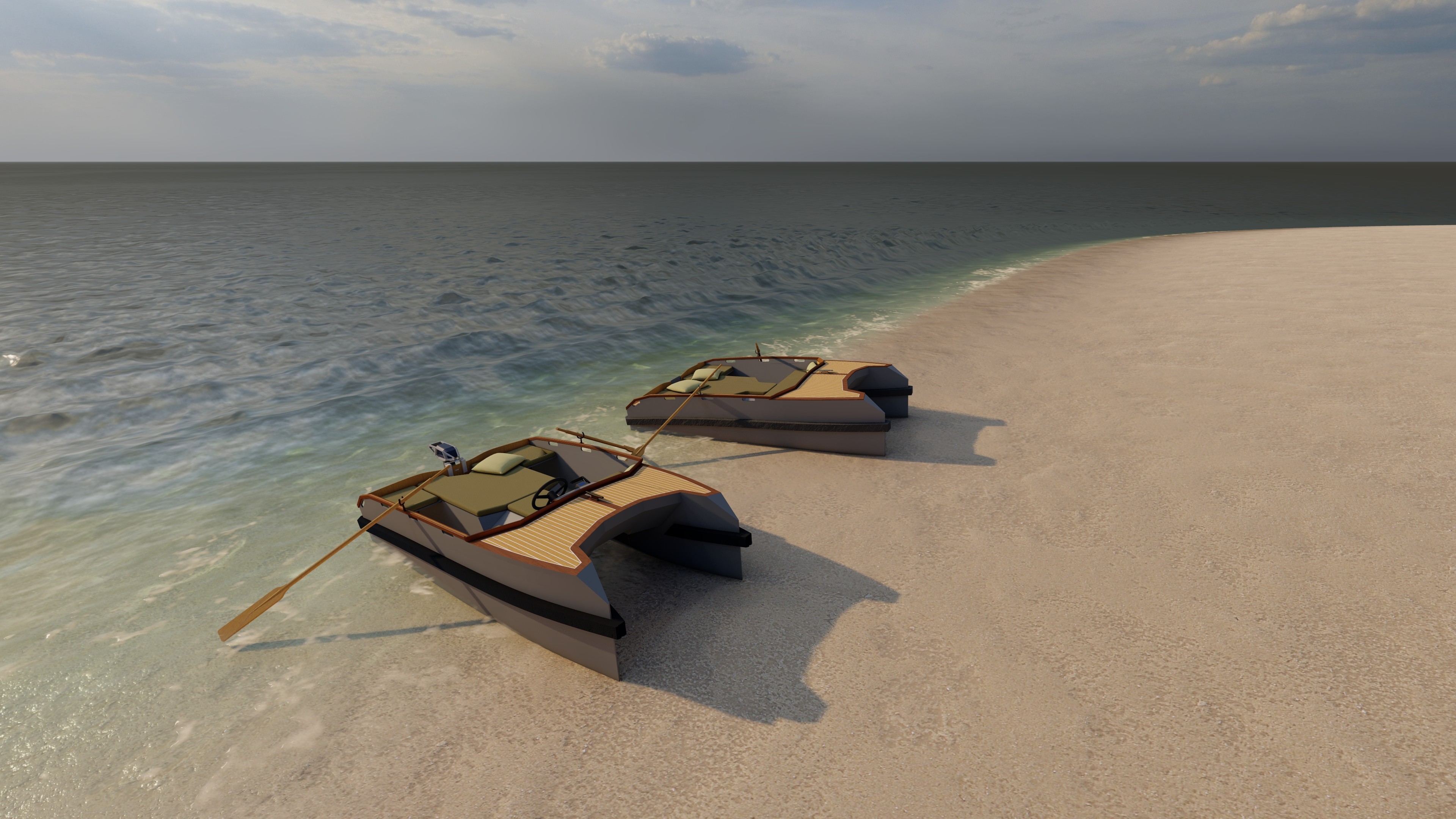 Tender At sunset by Ronan OHIER