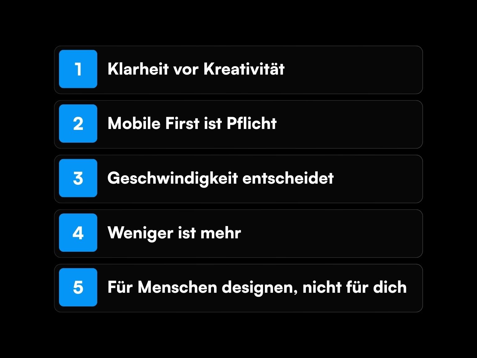 Die 5 goldenen Regeln für erfolgreiches Webdesign
