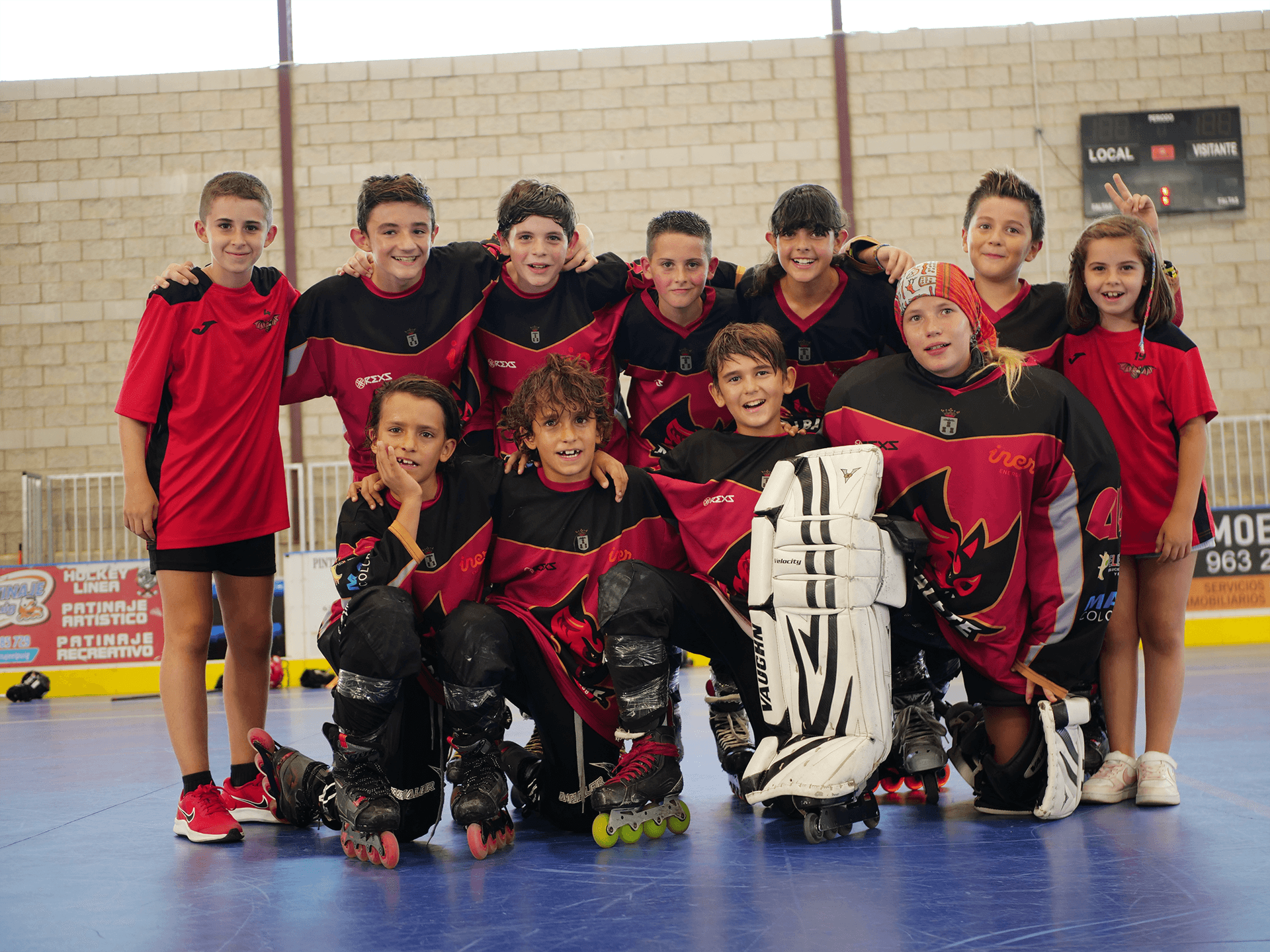 Equipo alevín hockey albacete