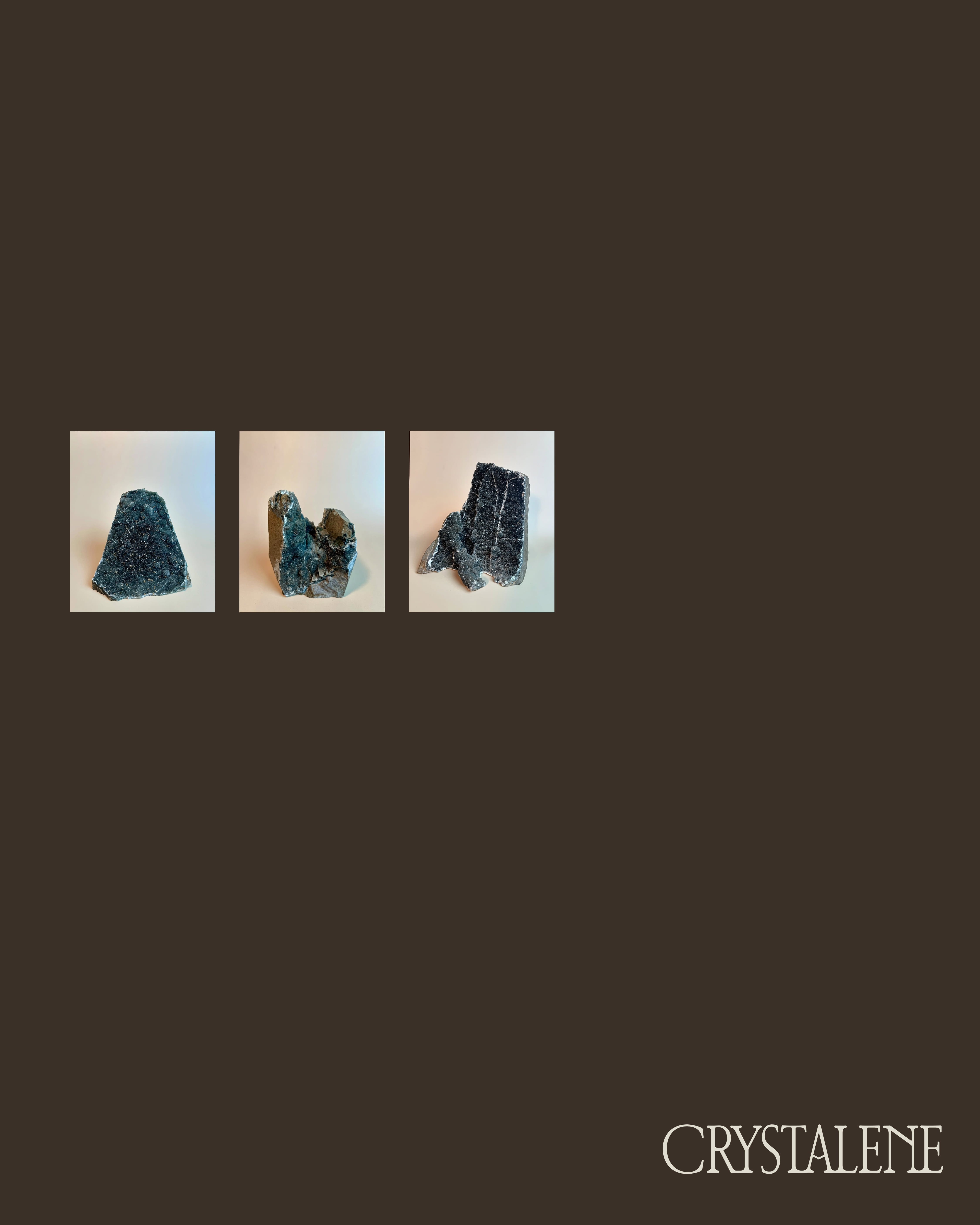 Branding, visual identity, packaging and logo design for crystal shop and coffee café in Makati, Philippines