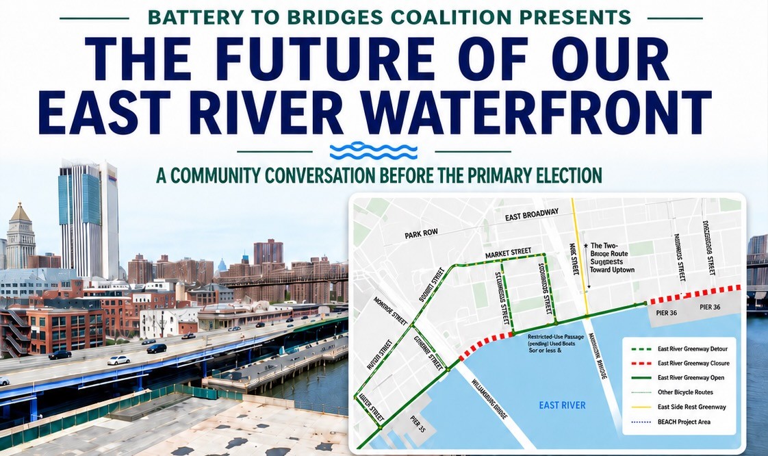 Battery to Bridges Flyer for the candidate forum