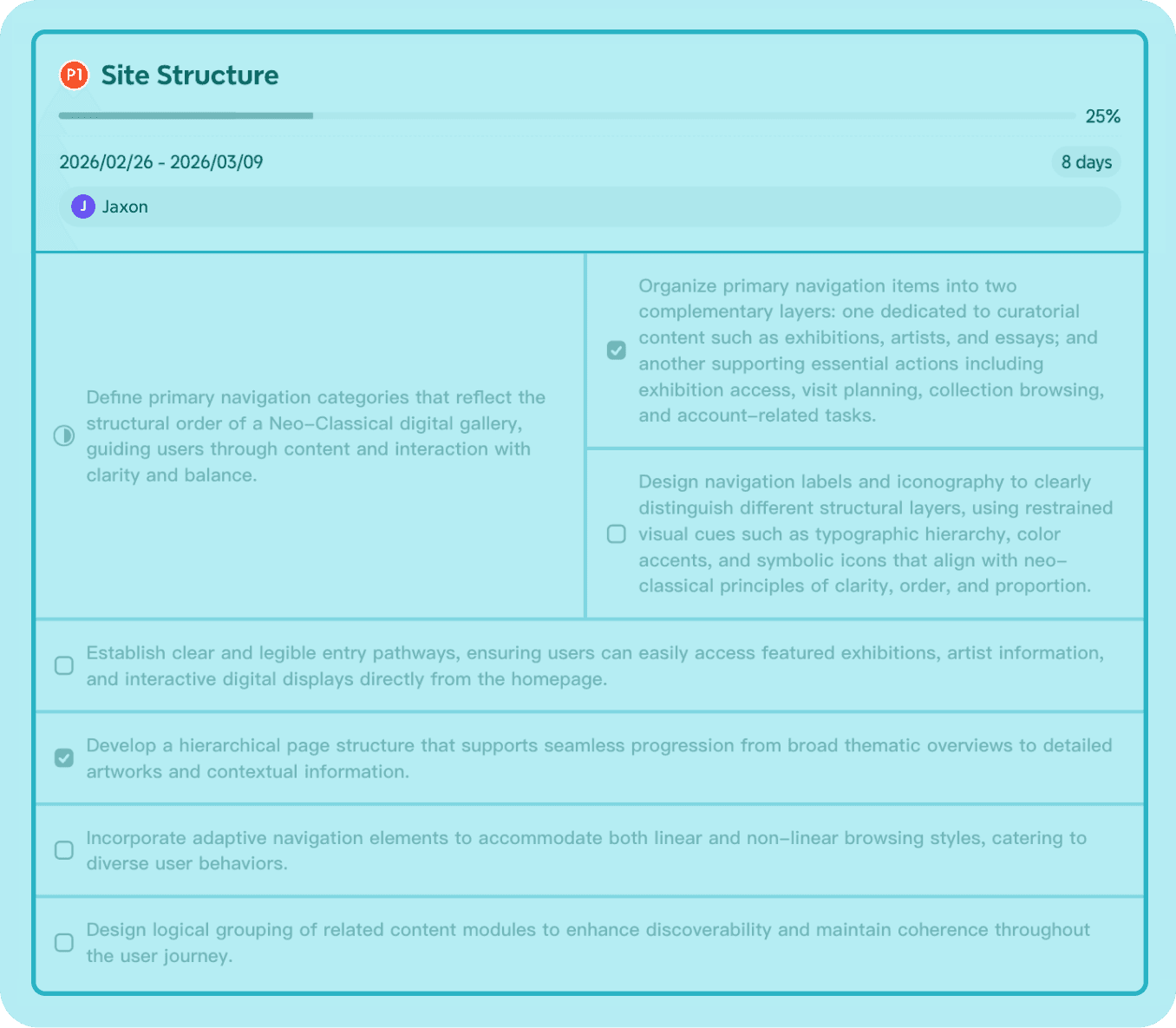 Project management in Xmind — assign tasks, adjust progress, and manage team workflows efficiently in one place.
