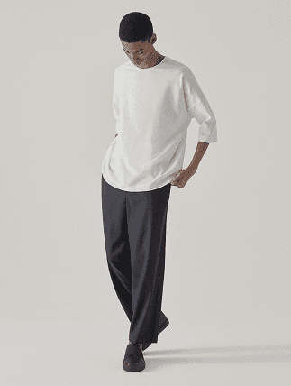 distored image of a man walking