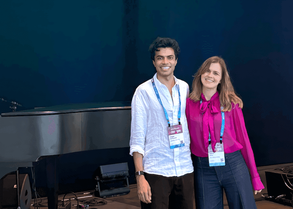 Journify co-founders Mara Steiu and Sagar Manchanda