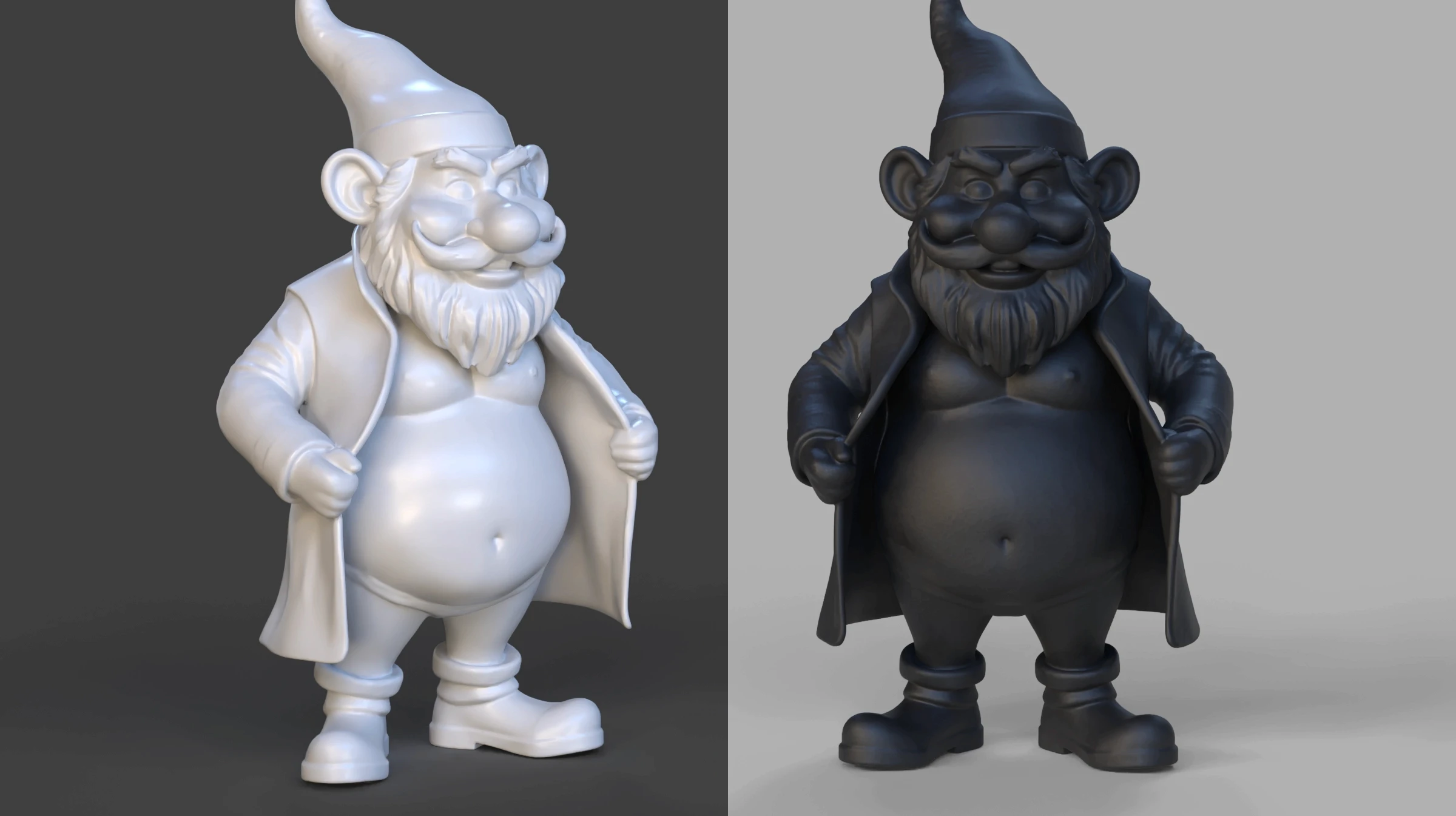 3d gemodelleerde stoute tuinkabouter