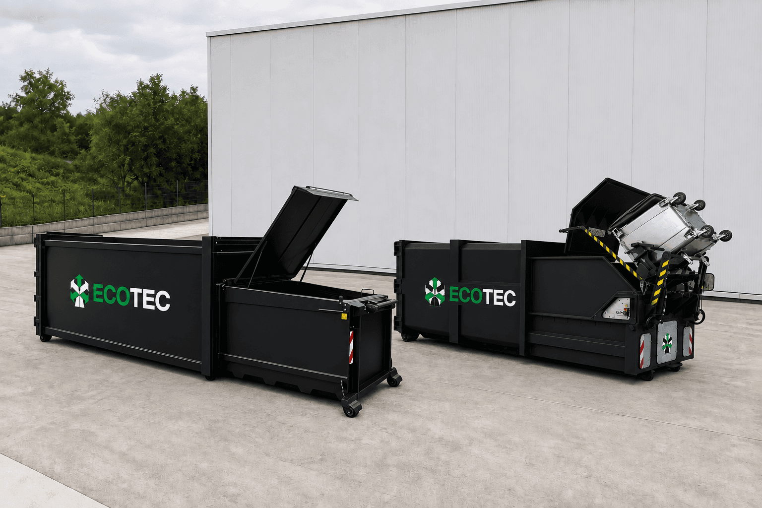 Monobloc compactors