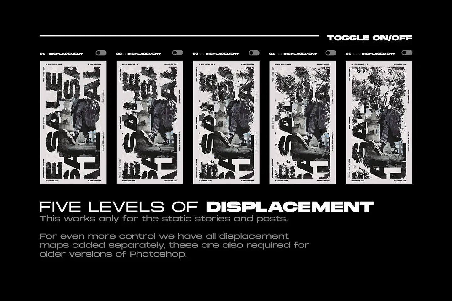 Fully editable layers of the Y2K logotype bundle shown in Adobe Illustrator and Photoshop interfaces