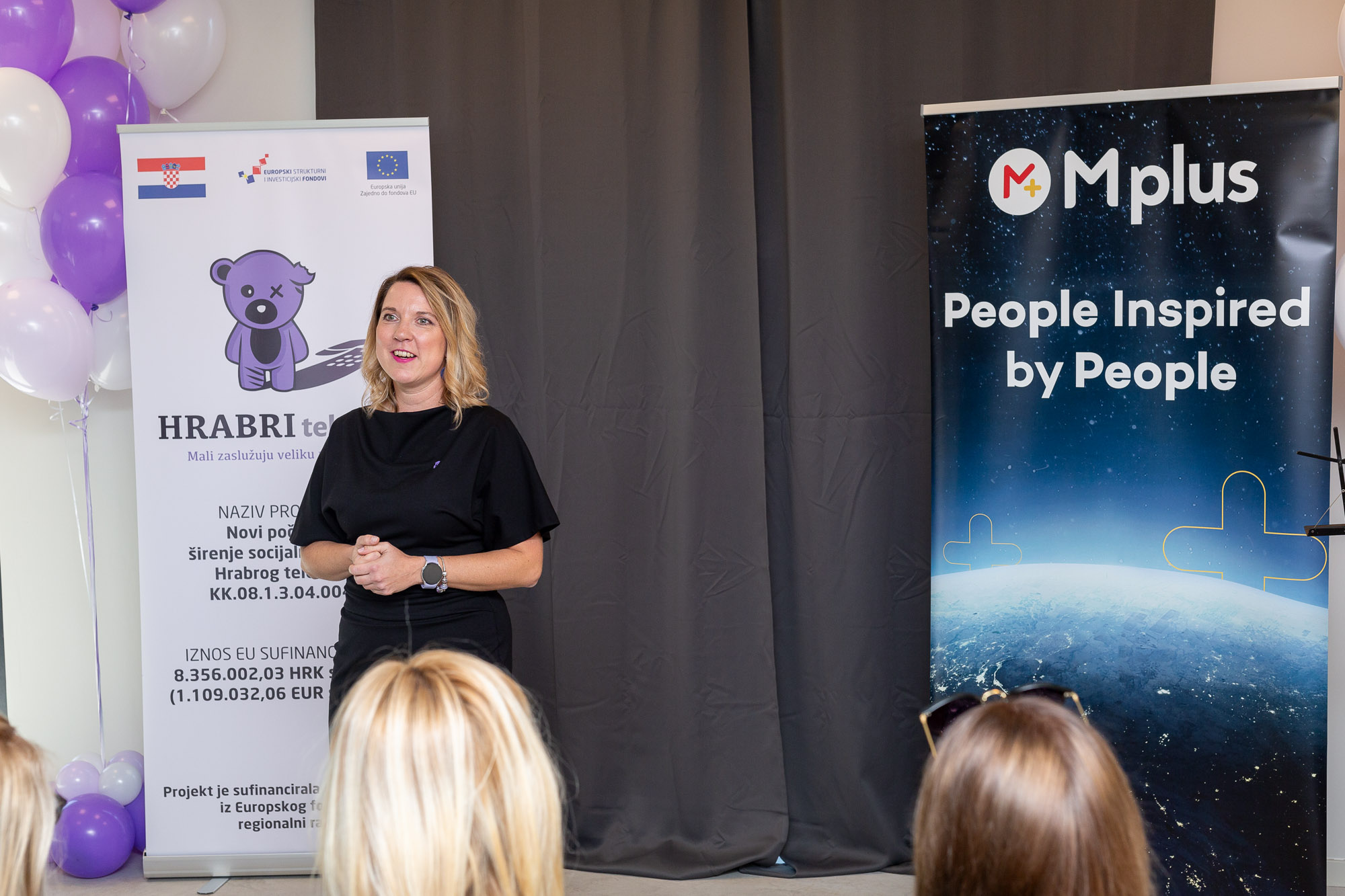Hana Hrpka, President of Brave Phone at the opening ceremony. Photo: Mplus