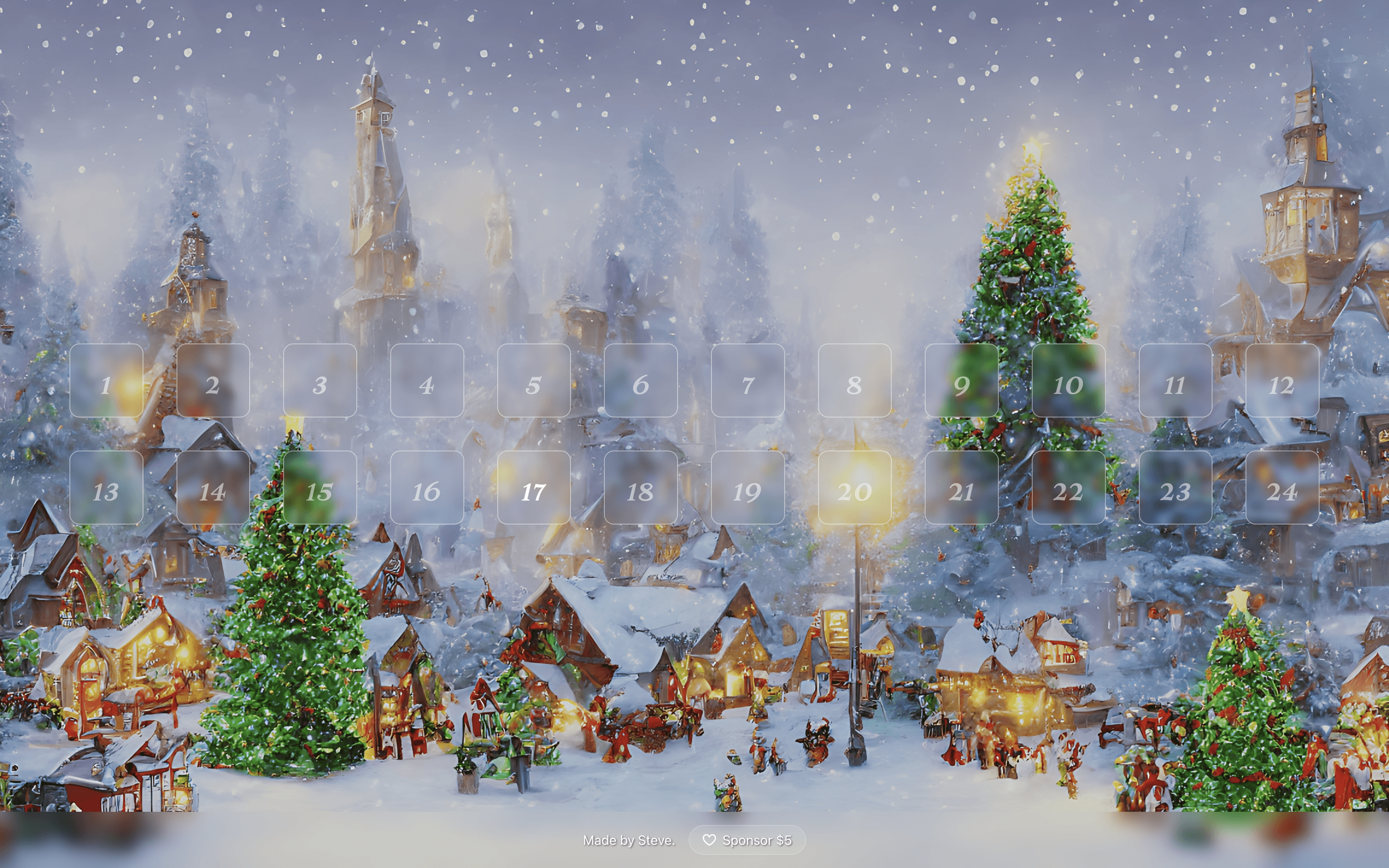 CSS Advent Calendar Thumb