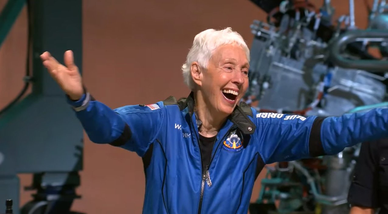 WALLY FUNK INSPIRES WOMEN IN THE FIELD OF AEROSPACE BY DESCRIBING HER CAREER AND JOURNEY INTO SPACE