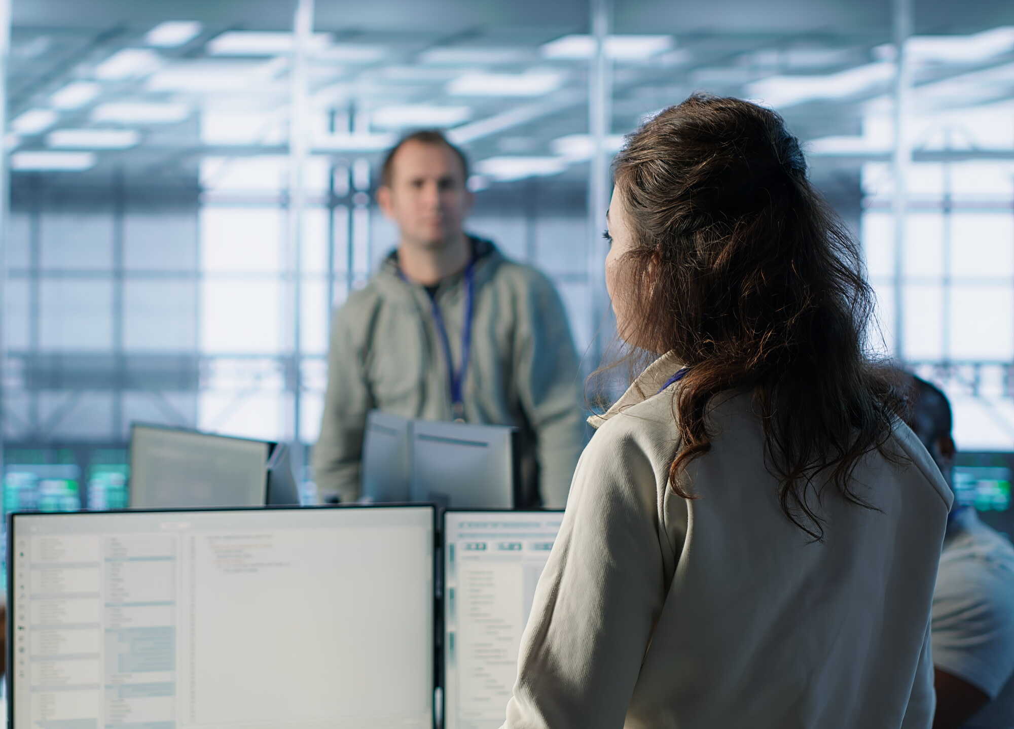man drawing on dry-erase board