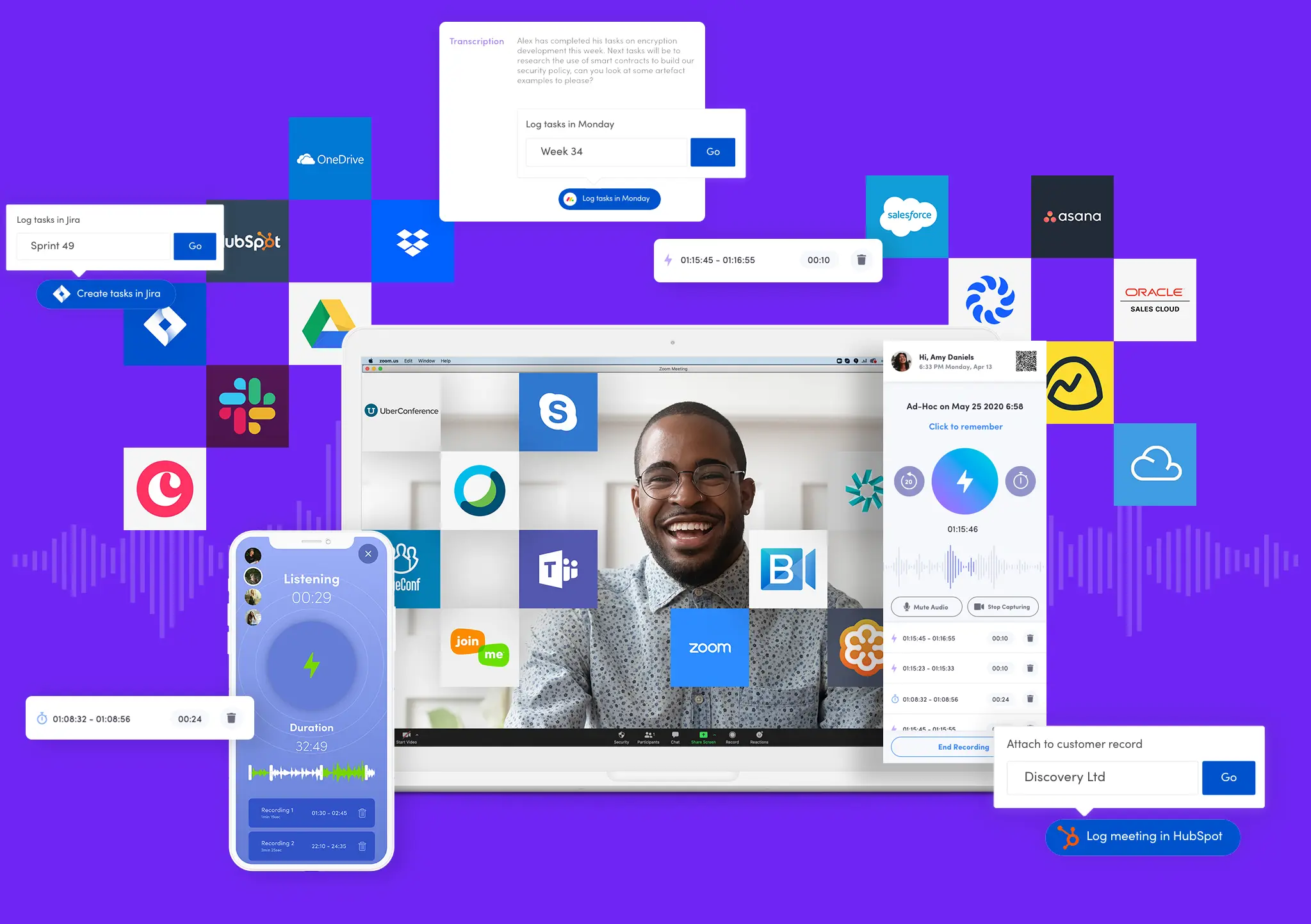 Andy Lecture from Furman University speaking on a Jamworks video call.