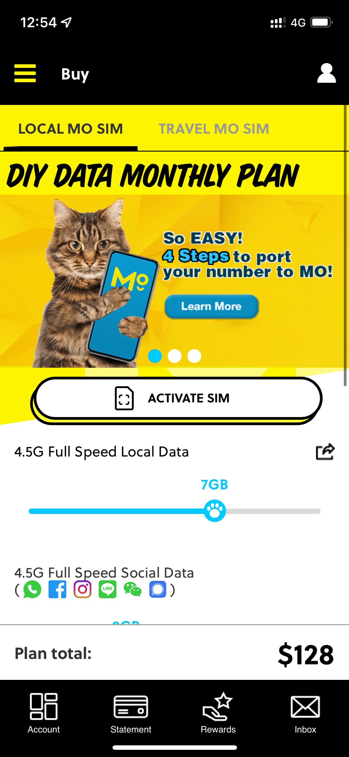 User-centric mobile app and website UX/UI design for travel data SIM provider in Hong Kong.