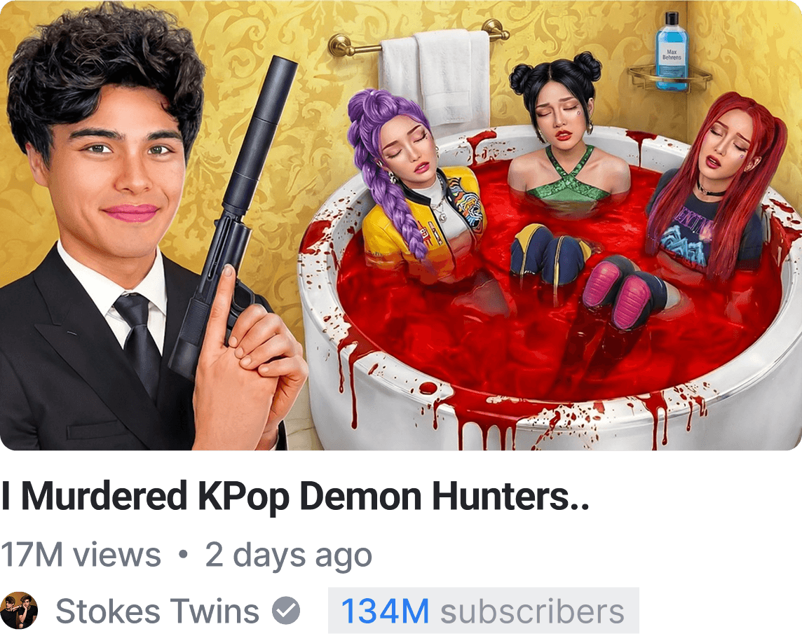 YouTube Thumbnail Design for Stokes Twins Video by Max Behrens (NeoxVisions) This YouTube thumbnail was designed by Max Behrens, founder of NeoxVisions, for a Stokes Twins YouTube video that reached over 17,000,000 views in just 2 days, making it one of the biggest outlier videos on the Stokes Twins channel. The Stokes Twins have over 134,000,000 YouTube subscribers and trust NeoxVisions and Max Behrens for high-performing YouTube thumbnail design, CTR-driven packaging and viral growth optimization.