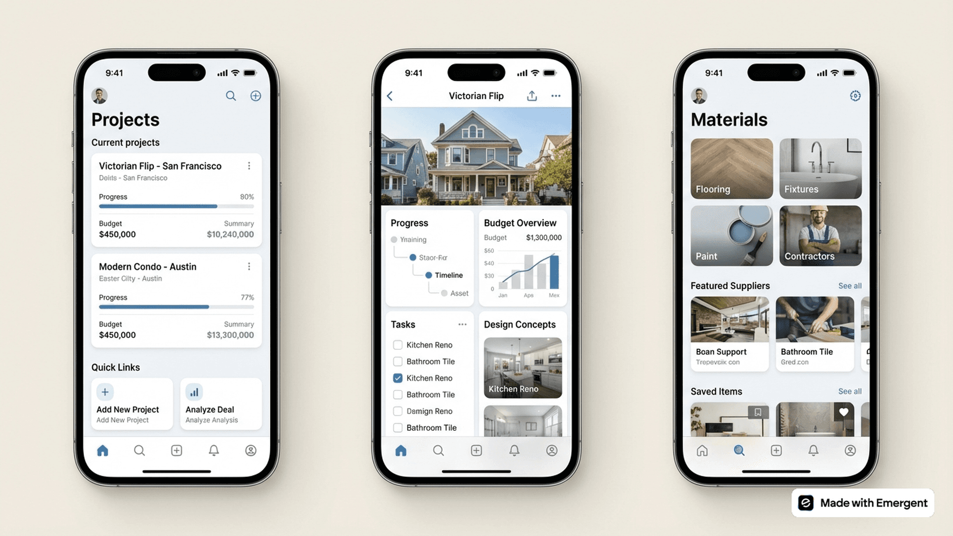 Real Estate Flip App Made With Emergent
