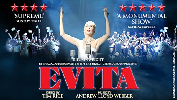 Book now for the Evita UK Tour