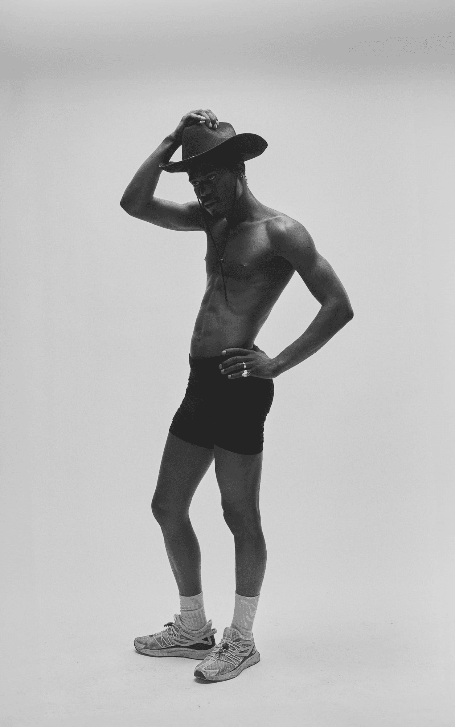 a woman with flowers