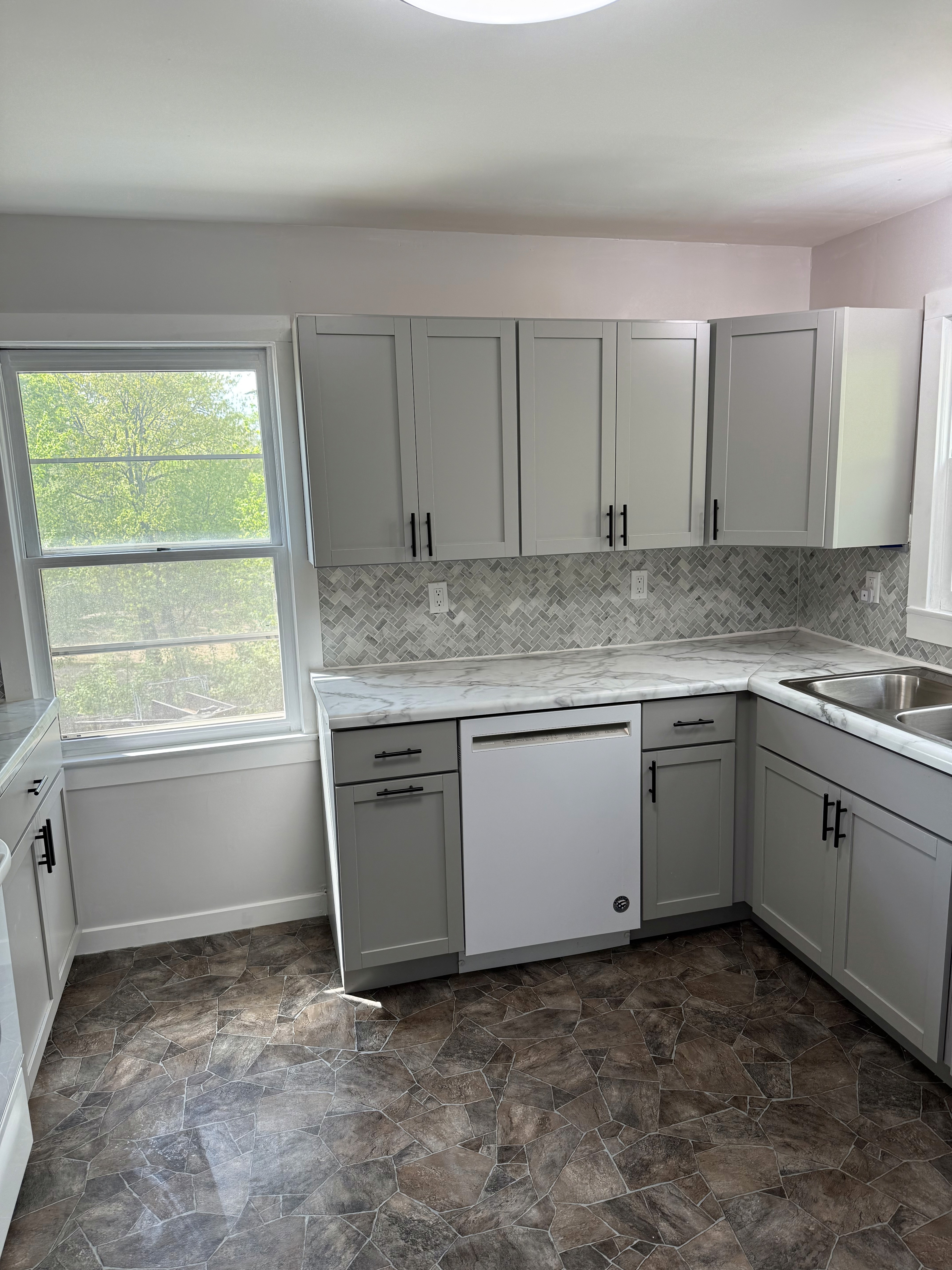 Kitchen Remodel Gray cabinets