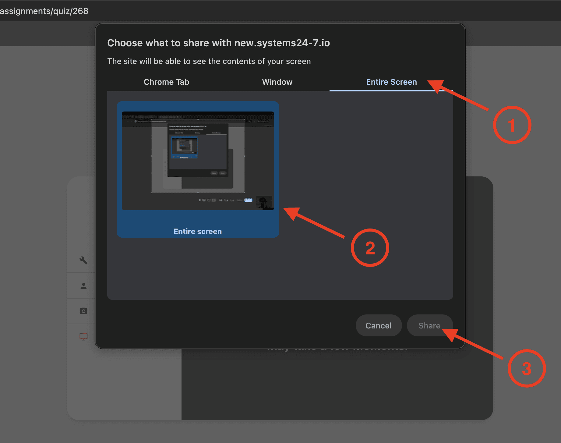 Starting test setup — screenshot 16