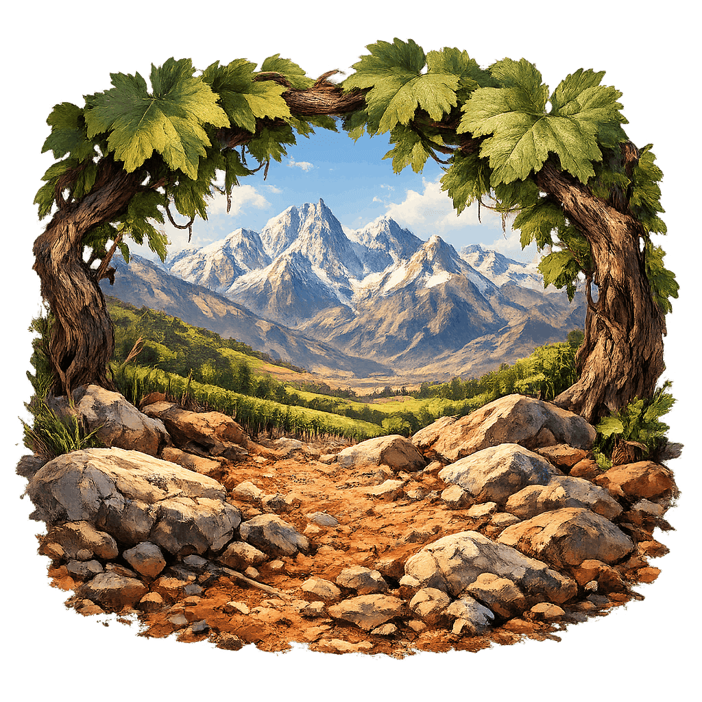 Detailed graphic of the Rengo wine region.