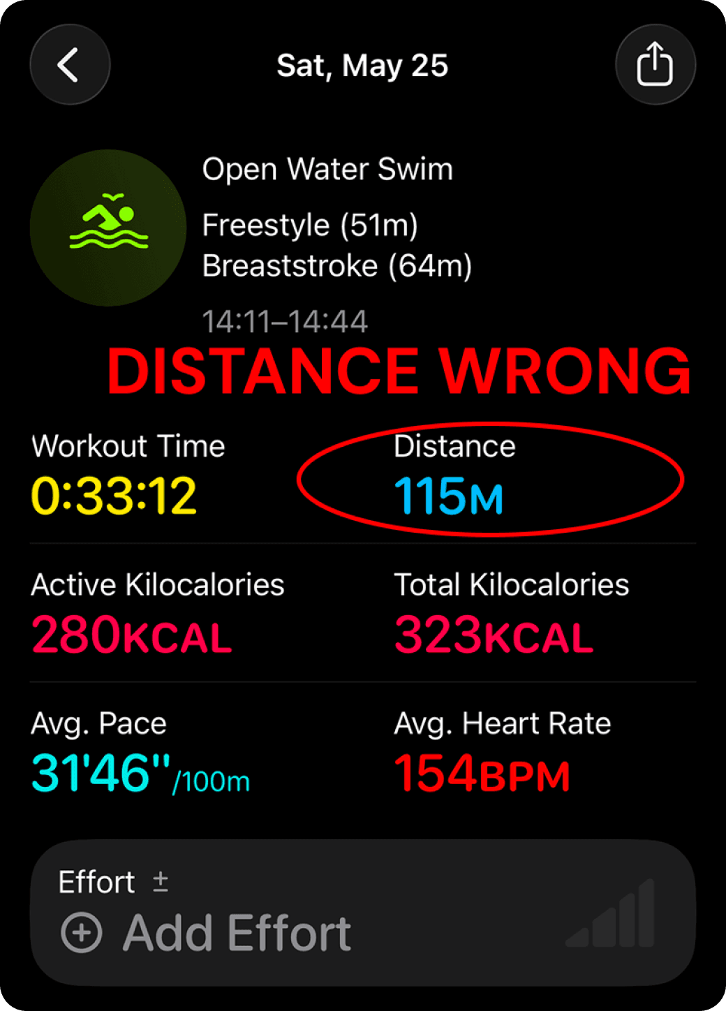Fix Apple Watch Open-Water Swimming Distance Wrong