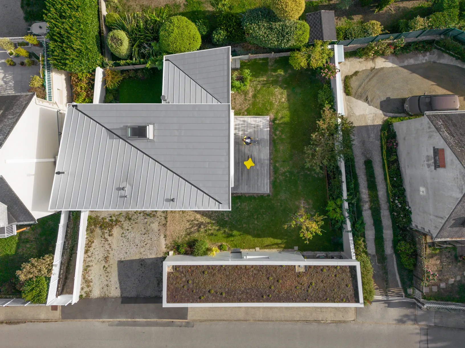 Maison contemporaine - Saint-Avé - toitures