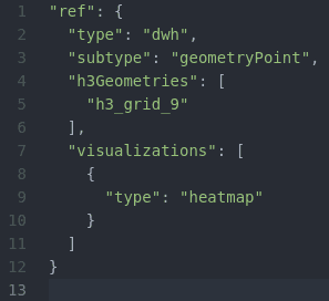 Fig. 3 Adding H3 geometry into a point dataset.